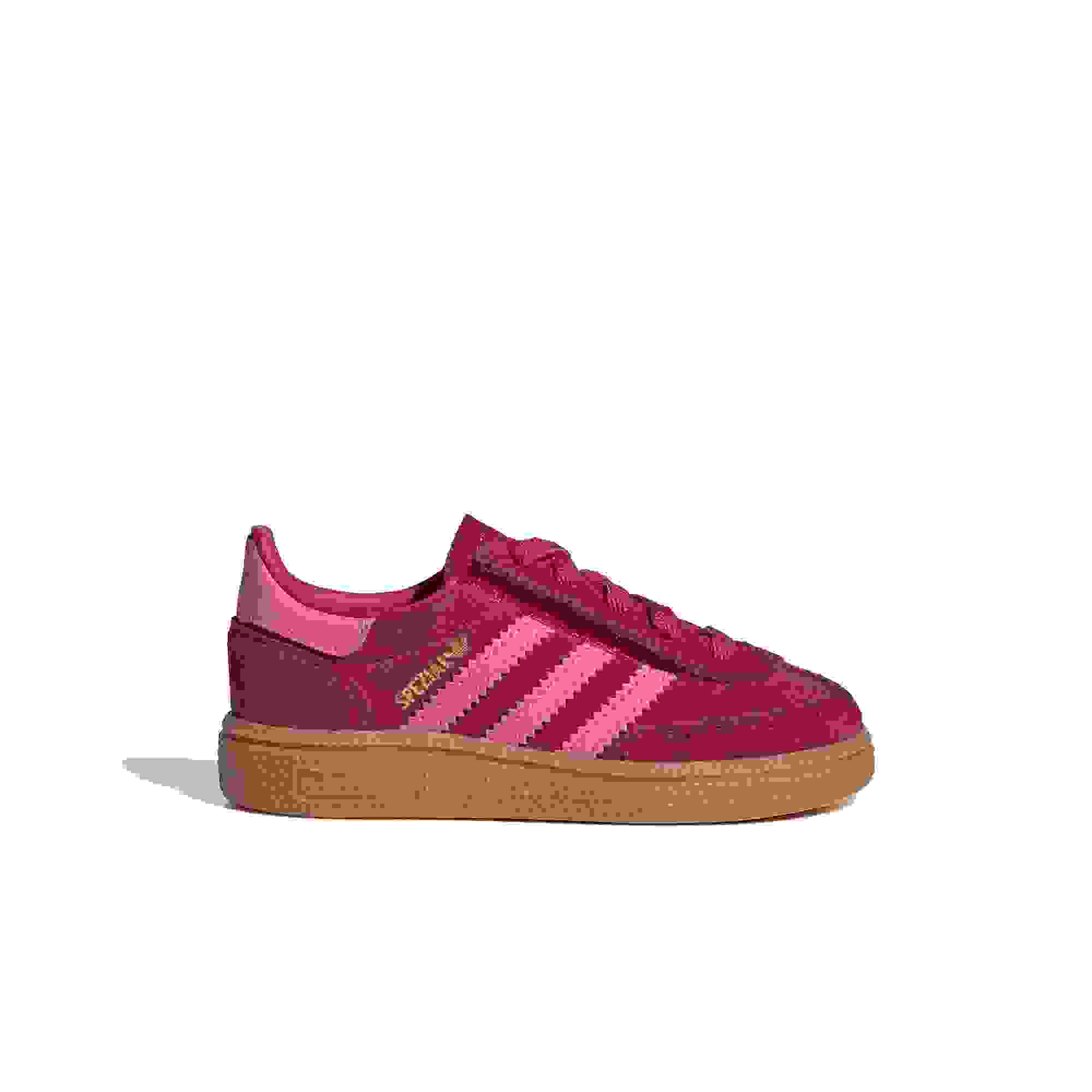 adidas Originals Handball Spezial Toddler Girls' "Ruby Red/Lucid Pink/Gum" Shoe
